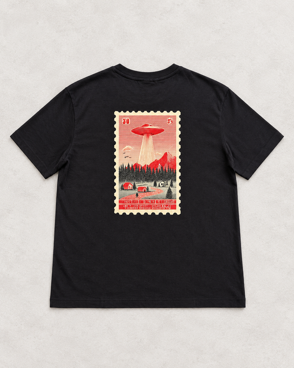 Back print — UFO Stamp Tee